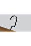 Wooden (Black Hook Lama) Clothes Hangers for Pants and Skirts, Walnut Color, 24 Pieces - 3