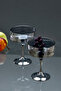 360 ml Set of 2 Borosilicate Glass Presentation Bowls with Footed Base Ckr3642 - 3