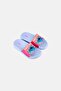 Toddlers Girl Stitch Slides, Light Blue - 4