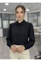 Italian Cut Black Office Shirt