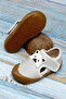 Girl's Beige Teddy Bear Detailed Comfortable Fit First Step Sneaker - 4
