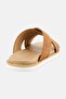 Men Suede Slip On Arabic Sandals, Khaki - 2