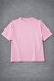 Oversized T-Shirt Black Red Printed %100 Cotton T-Shirt Comfortable Fit - 2