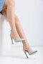 10.5 Cm Bb Blue Women's Heeled Sitiletto Shoes - 2