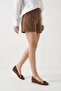 Hilvia Women's Accessories Ballet Flats - Brown Suede - 7