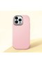 iPhone 14 Pro Compatible Camera Protected Pink Soft Silicone Phone Case Patterned - 3