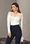 Lace Pack Cardigan Blouse White - 3