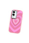 Vivo Y29S/Y29T Compatible Shock-Absorbing Camera Protected Pink Silicone Case Heart Pattern - 3