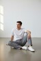Men's Smoke Gray Ottoman Baggy Sweatpants - 2