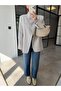 Bianca Shoulder Pad Li Double-Breasted Jacket Stone - 3