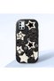 Samsung Galaxy A51 4g Compatible Shock-Absorbing Camera Protected Black Silicone Case Star Pattern
