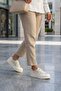 Sedona Imported Special Series Stone-Detail Women's Sneakers Beige