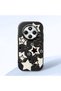 Redmi A4 Compatible Shock-Absorbing Camera Protected Black Silicone Case Star Pattern