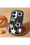 Realme C55 Compatible Shock-Absorbing Camera Protected Black Silicone Case Star Pattern - 2