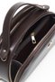 103 Brown Women's Bag with Shoulder Bag Zippers, Lined Elegant Double Compartments and Gold Detailing - 7