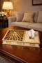 Premium White & Gold 2-in-1 Guest and Napkin Holder 30*22*5 – Luxury Presentation Holder with Crystal Handles