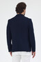 Samp Men's Navy Blue 4-Season Comfortable Fabric Slim Fit Half Lined Torb Pocketed Sports Blazer Jacket - 8