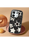 Poco X6 Compatible Shock-Absorbing Camera Protected Black Silicone Case Star Pattern - 2