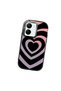 Vivo Y77T/Y78M Compatible Shock-Absorbing Camera Protected Black Silicone Case Heart Pattern - 3