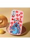 Pink Silicone Case Stitch Patterned with Shock-Absorbing Camera Protections Compatible with iPhone X/Xs - 2