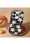 Infinix Smart 8/8 Pro Compatible Shock-Absorbing Camera Protected Black Silicone Case Floral Print - 2