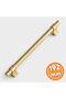 Metal Handle 192 mm Drawer Furniture Kitchen Cabinet Cupboard Handles Gold Gold Flat - 6