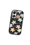 Oppo A60 Compatible Shock-Absorbing Camera Protected Black Silicone Case Floral Print - 3