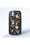 Samsung Galaxy A03 Compatible Shock-Absorbing Camera Protected Black Silicone Case Stylish Print