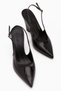 Tira Black Wedge Heel Pack Pointed Toe Women's Shoes Sandals - 4