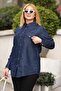 Plus Size Pocket Detail Jean Shirt - 6