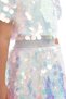 Girl's Glitter Sequin Set of 2 Birthday - Party Set 3-7 Years 36037Pr-Silver - 5