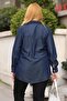 Plus Size Pocket Detail Jean Shirt - 8