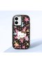 iPhone 16 Compatible Shock-Absorbing Black Silicone Case with Camera Protection Kitty