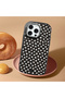 iPhone 16 Pro Max Compatible Black Silicone Case with Shock-Absorbing Camera Protections Leopard Printed I - 2