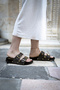 Women's Double Buckled Comfortable Sole with Butterfly Accessories Daily Summer Wear Slipper - 5