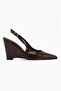 Tira Brown Wedge Heel Pack Pointed Toe Women's Shoes Sandals - 2