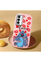 Pink Silicone Case Stitch Patterned with Shock-Absorbing Camera Protections Compatible with Samsung Galaxy A15 4G/5G - 2
