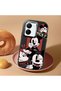 Vivo Y77T/Y78M Compatible Shock-Absorbing Camera Protected Black Silicone Case Mickey Patterned - 2