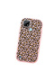Realme C21 Compatible Shock-Absorbing Camera Protected Pink Silicone Case Leopard Printed I - 3