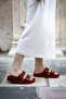 Women's Double Buckled Comfortable Sole with Butterfly Accessories Daily Summer Wear Slipper - 8