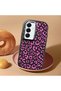 Samsung Galaxy S25 Compatible Shock-Absorbing Camera Protected Black Silicone Case Leopard Printed I - 2