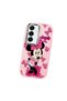 Samsung Galaxy S24 Compatible Shock-Absorbing Camera Protected Pink Silicone Case Mickey Patterned - 3