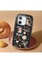 Oppo A5 Pro 4G/5G Compatible Shock-Absorbing Camera Protected Black Silicone Case Stylish Print - 2