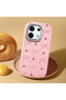 Poco X6 Compatible Shock-Absorbing Camera Protected Pink Silicone Case Bowknot Patterned - 2