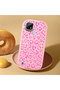 Realme C21 Compatible Shock-Absorbing Camera Protected Pink Silicone Case Leopard Printed I - 2
