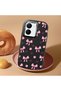 Vivo Y77T/Y78M Compatible Shock-Absorbing Camera Protected Black Silicone Case Bowknot Patterned - 2