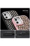 Redmi Note 13 4g Compatible Shock-Absorbing Camera Protected Pink Silicone Case Leopard Printed I - 6