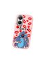 Poco X7 Pro Compatible Shock-Absorbing Camera Protected Pink Silicone Case Stitch Patterned - 3
