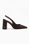 Essi Brown Closed Front Women's Shoes, Pack of Block Heel - 2
