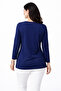 New Pattern Stone Embroidered Round Neck L Stretch Fabric Mother Combed Cotton Blouse 6670 - 6